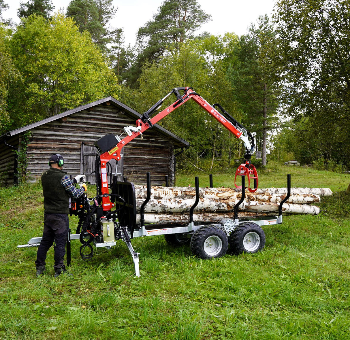 Timmervagn ASH 4000 – 4 ton