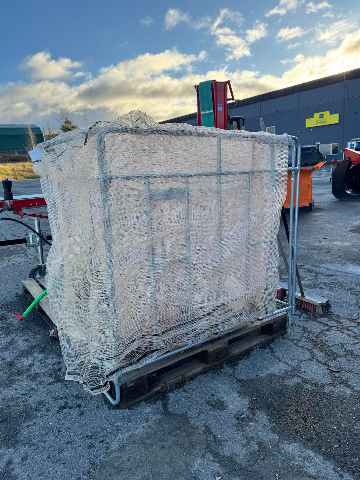 Engångsvedsäck 1 m³ för europapall 80×120 cm