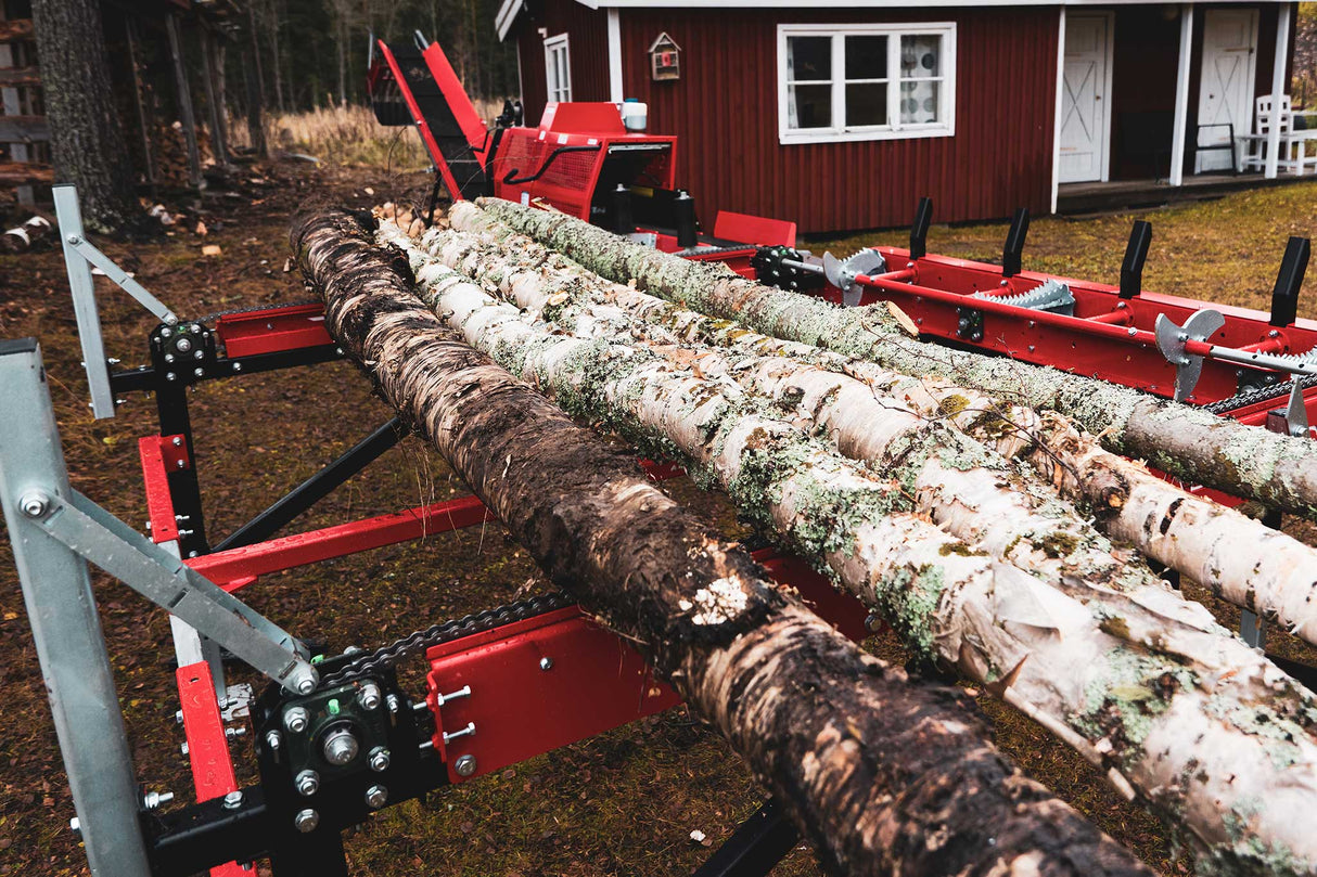 SILVALOG Stockbord LD500 - Lastad med stockar