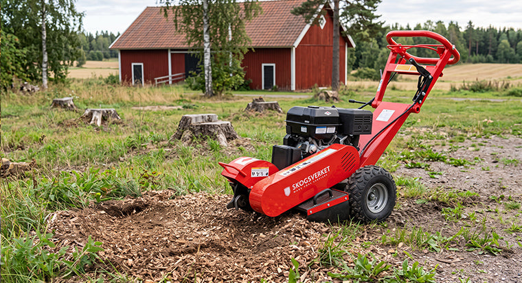 Vi testkör och går igenom vår Stubbfräs P20 V2