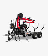 Timmervagn ELM 1500 med motor, vinsch och hydraulik