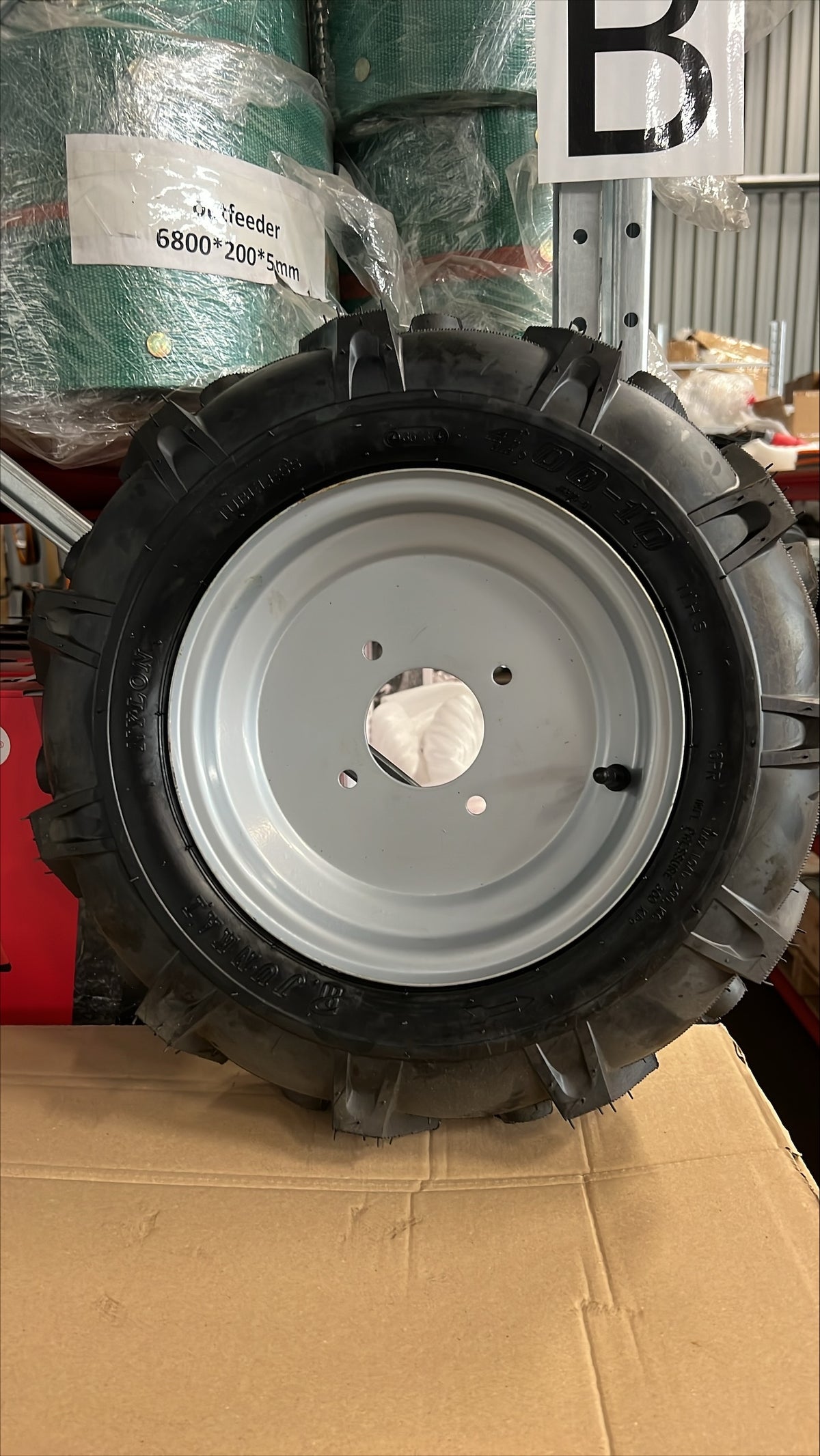 Framhjul 4.00-10 till Minidumper T26, AU1037