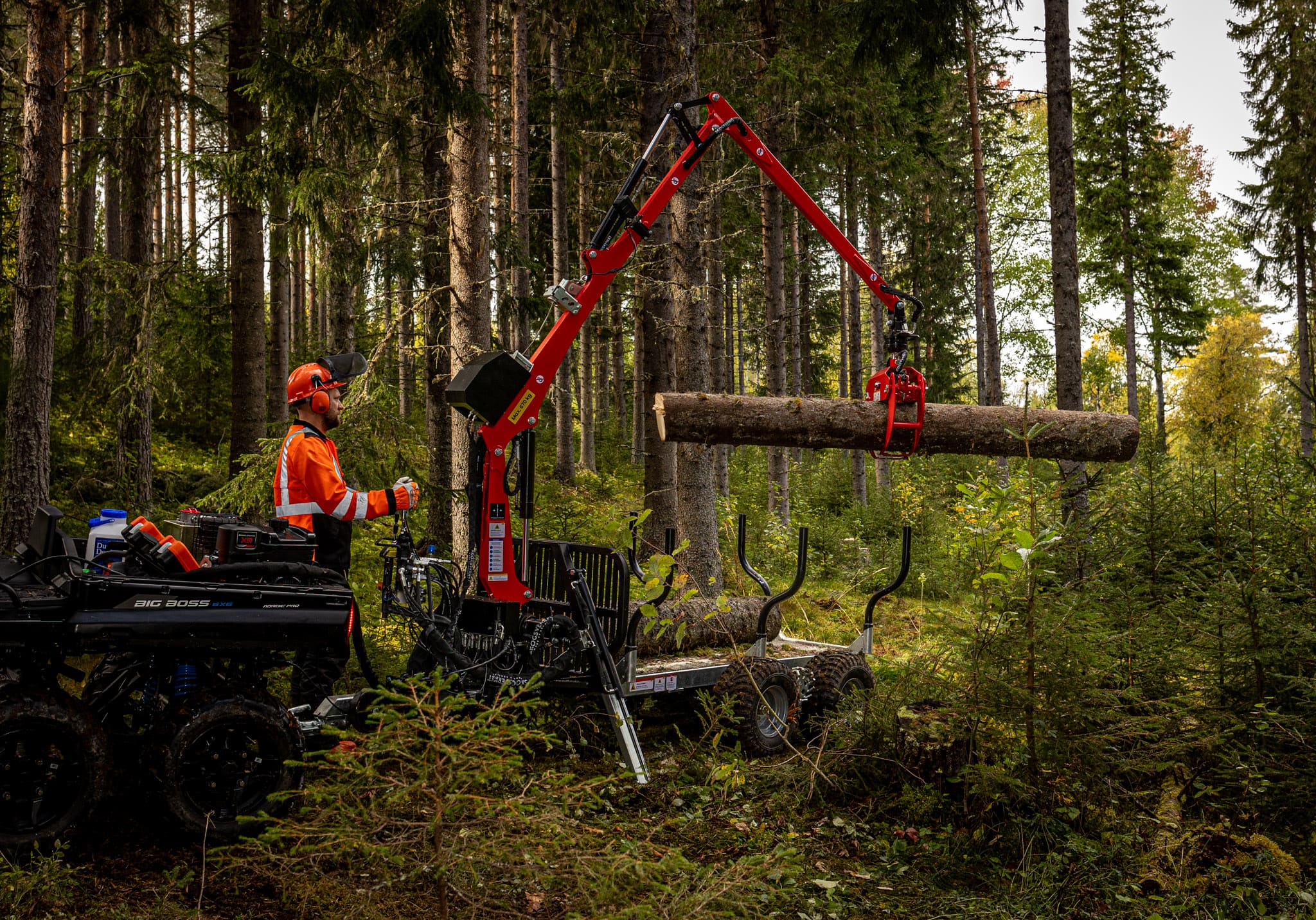 En timmervagn vid namn ELM 1500